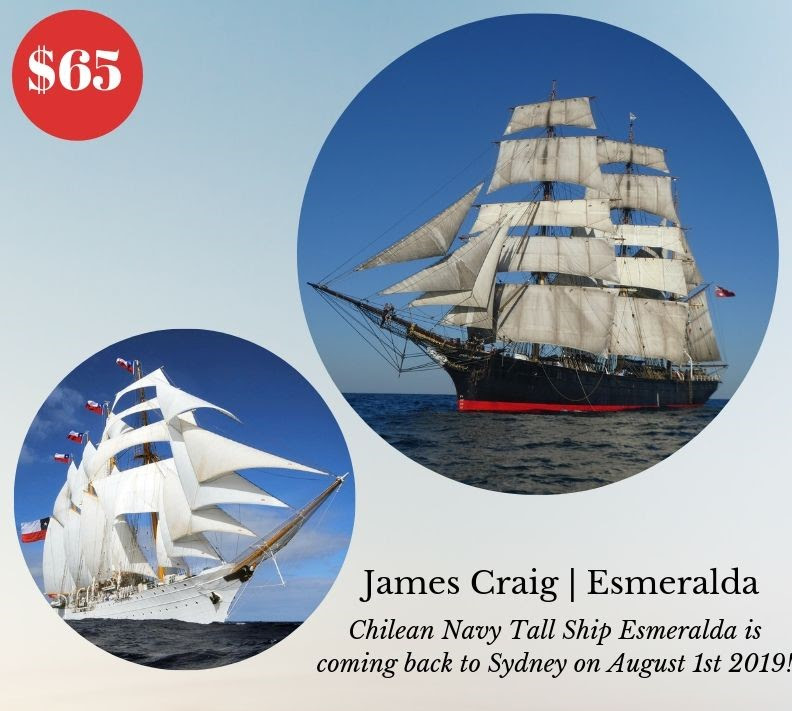 Sydney Heritage Fleet James Craig and Esmeralda Cruise