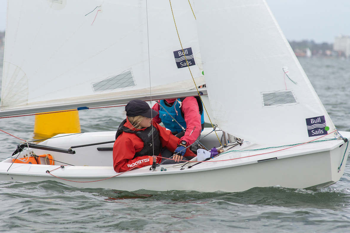 The northern end of Port Phillip provides great tactical racing for the International Cadet - Photo Damian Paull