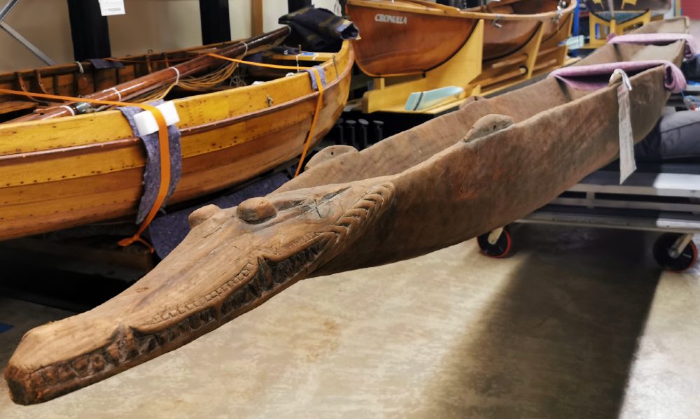 Sepik River dugout canoe at ANMM