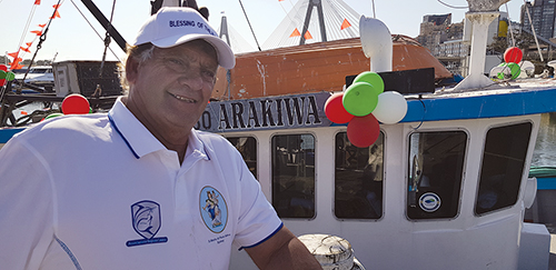Paul Bagnato skipper of Arakina, one of five trawlers based at the Sydney Fish Markets