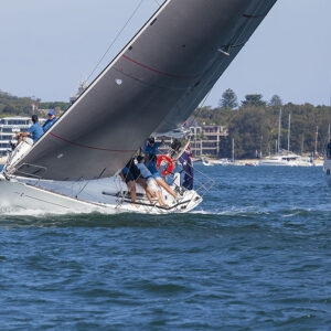 One of the little bullets that appeared on Sydney Harbour caught some of the crew on board Finn a bit off guard.