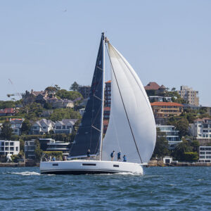 Despite heading off towards the Harbour Bridge to get the sock for the kite organised, Wilde Rush still managed to win the Spinnaker Division.