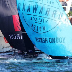 Burrawang-Young Henry and Lazarus spinnaker action